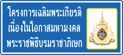 ป้ายโครงการเฉลิมพระเกีรยติ